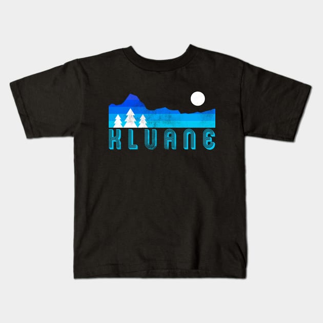 Kluane national park retro vintage Kids T-Shirt by hardy 